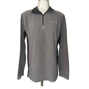 Columbia Women's Gray 1/4 Zip Pullover Long Sleeve Sweatshirt Size XSmall